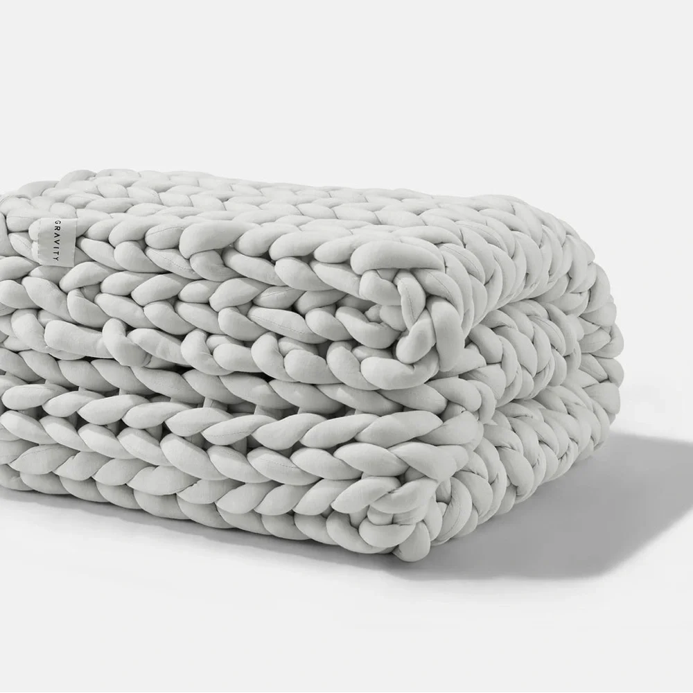 NWT Gravity Chunky Knit Weighted Blanket - Picture 3 of 8